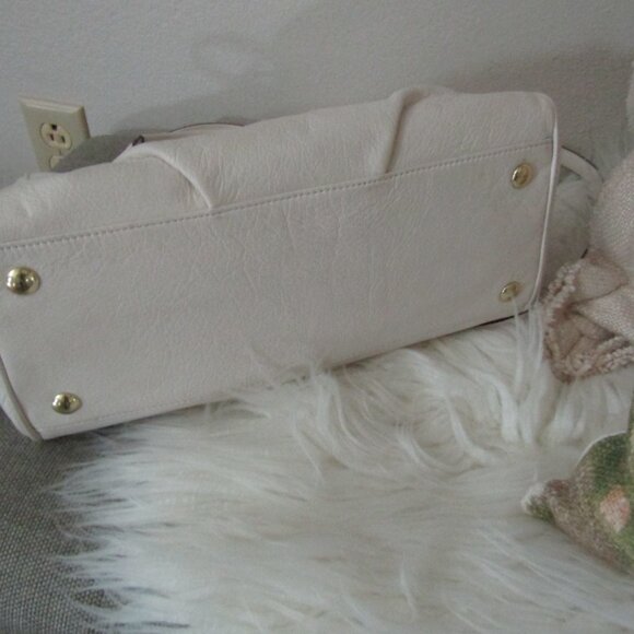 Coach White Leather Satchel With Shoulder Strap - Picture 9 of 11